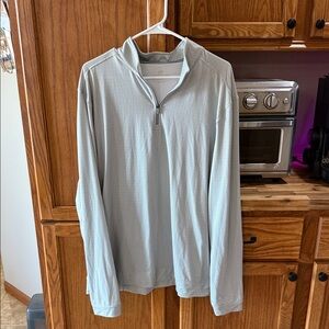 Southern Tide Men's Light Gray Quarter-Zip Pullover